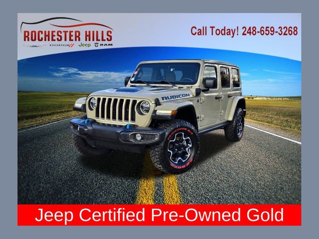 Certified 2022 Jeep Wrangler Unlimited Rubicon 4xe w/ Cold Weather Group