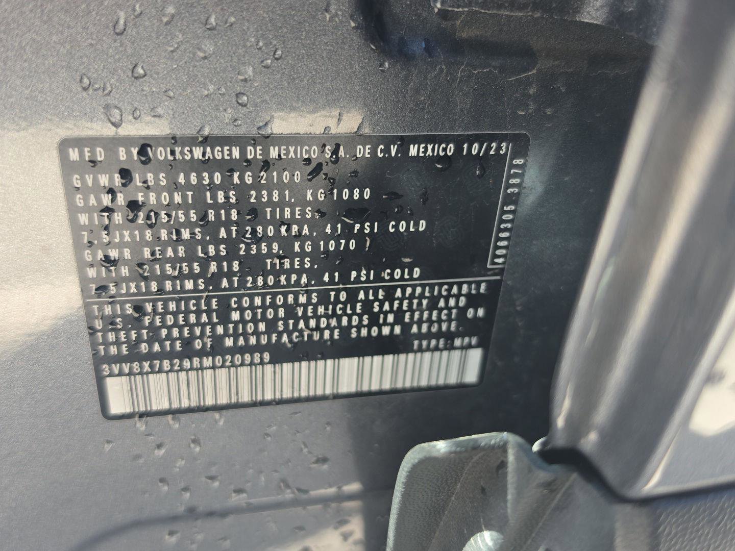 Certified 2024 Volkswagen Taos S AWD/4WD image 22