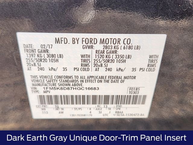 Certified 2017 Ford Explorer XLT w/ Equipment Group 202A image 27