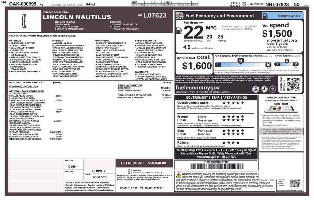 Used 2022 Lincoln Nautilus Reserve AWD/4WD image 12