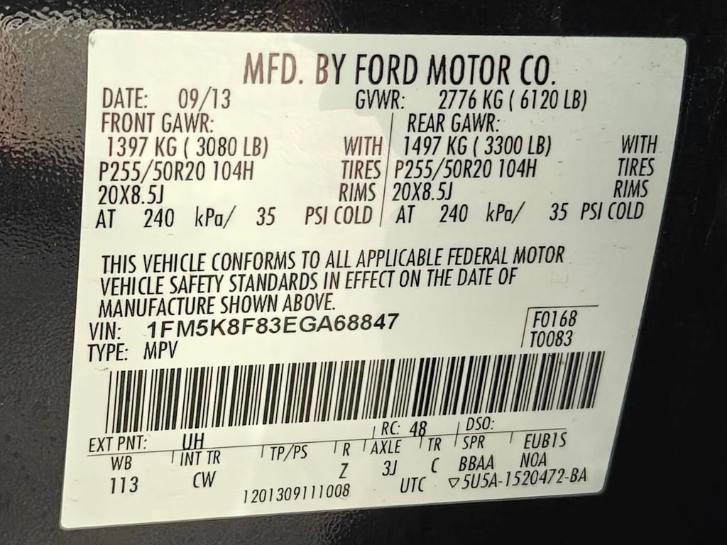 Used 2014 Ford Explorer Limited w/ Equipment Group 301A image 67