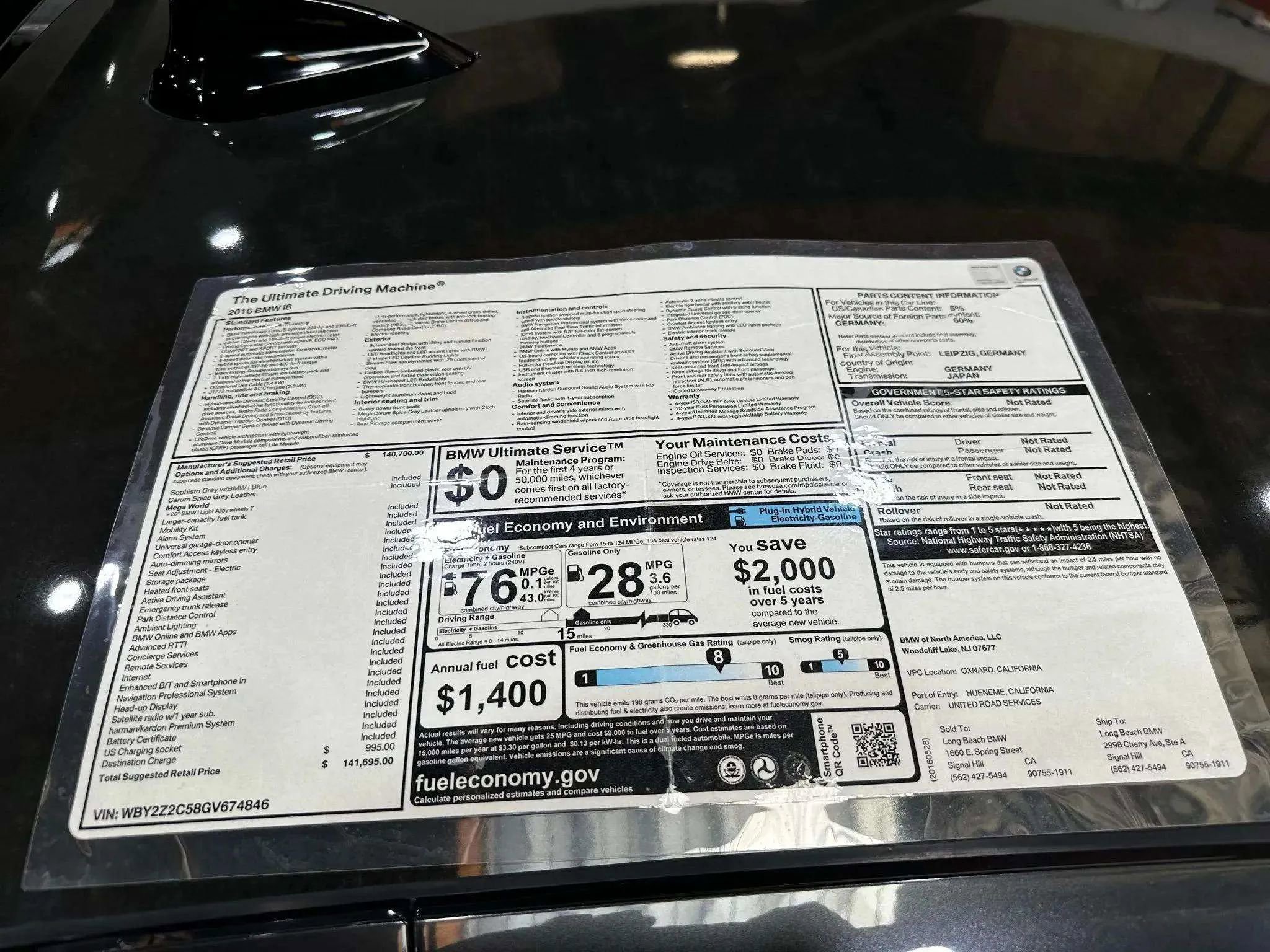 Used 2016 BMW i8 image 41