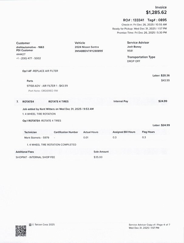 Used 2024 Nissan Sentra SR w/ SR Premium Package image 37