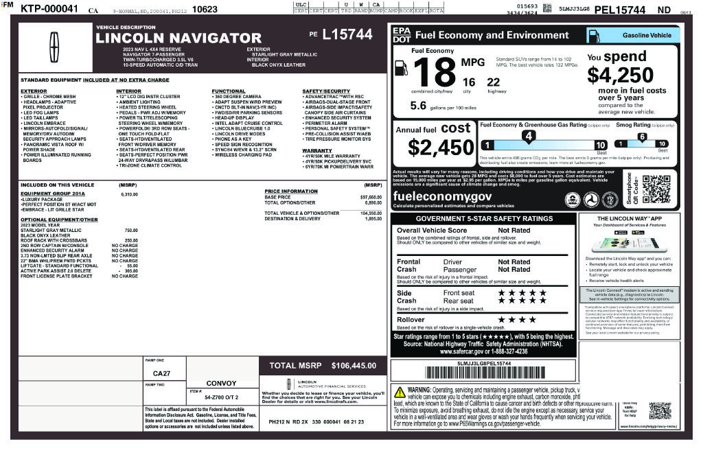 Used 2023 Lincoln Navigator L Reserve AWD/4WD image 2