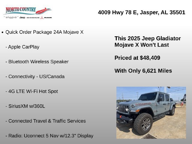 Used 2025 Jeep Gladiator Mojave AWD/4WD image 22