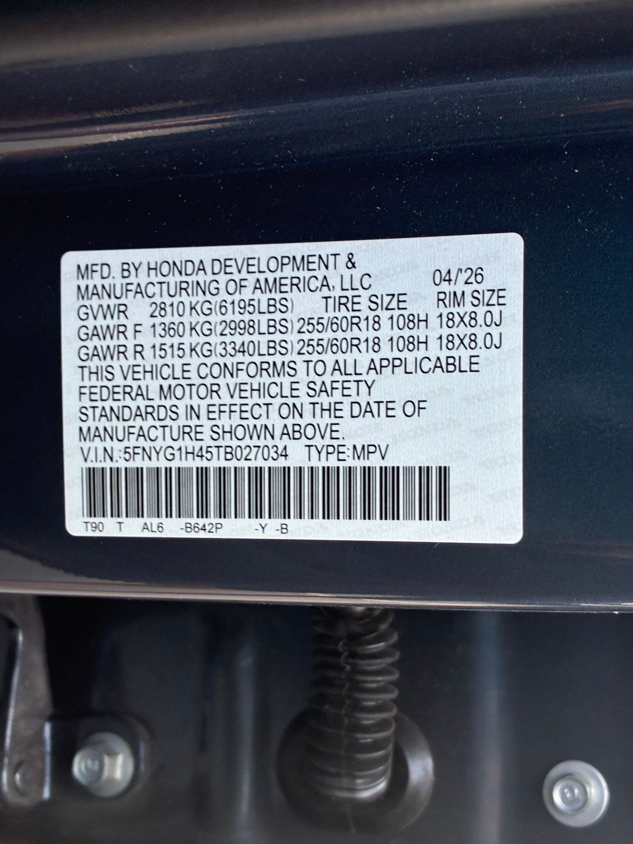 Used 2026 Honda Pilot EX-L image 35