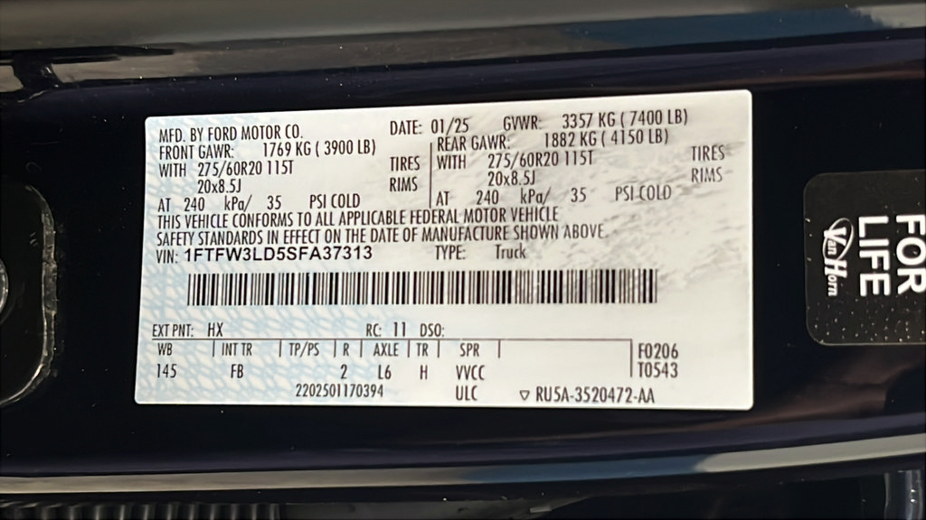 Used 2025 Ford F150 XLT w/ Equipment Group 302A MID AWD/4WD image 25