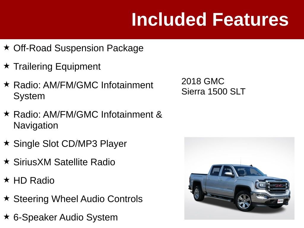 Used 2018 GMC Sierra 1500 SLT AWD/4WD image 4