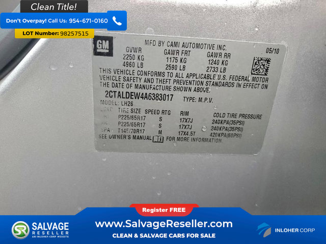 Used 2010 GMC Terrain SLE image 17