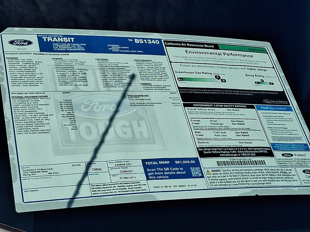 New 2026 Ford Transit 350 148 High Roof w/ Load Area Protection Package RWD image 18