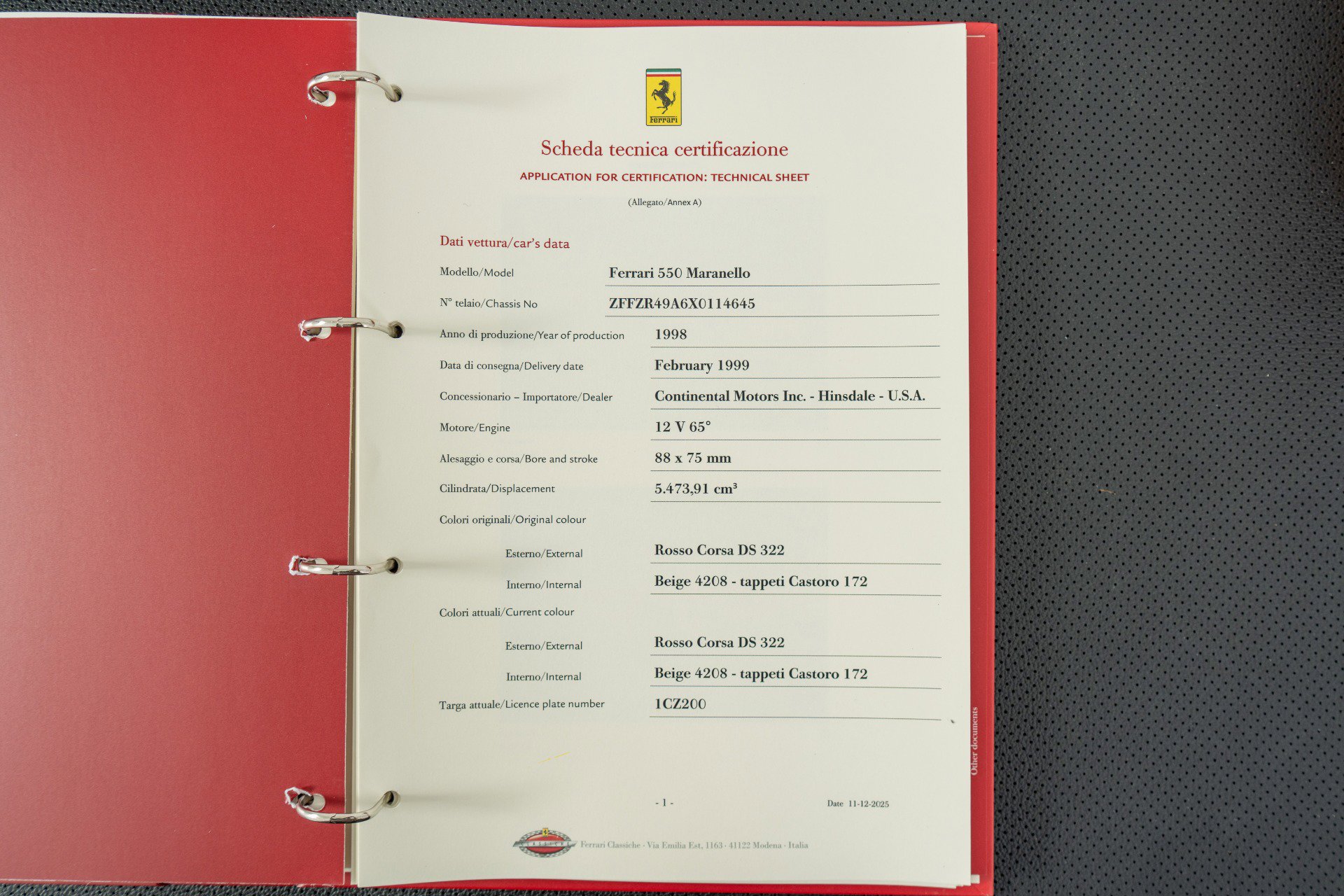Used 1999 Ferrari 550 Maranello Coupe image 37