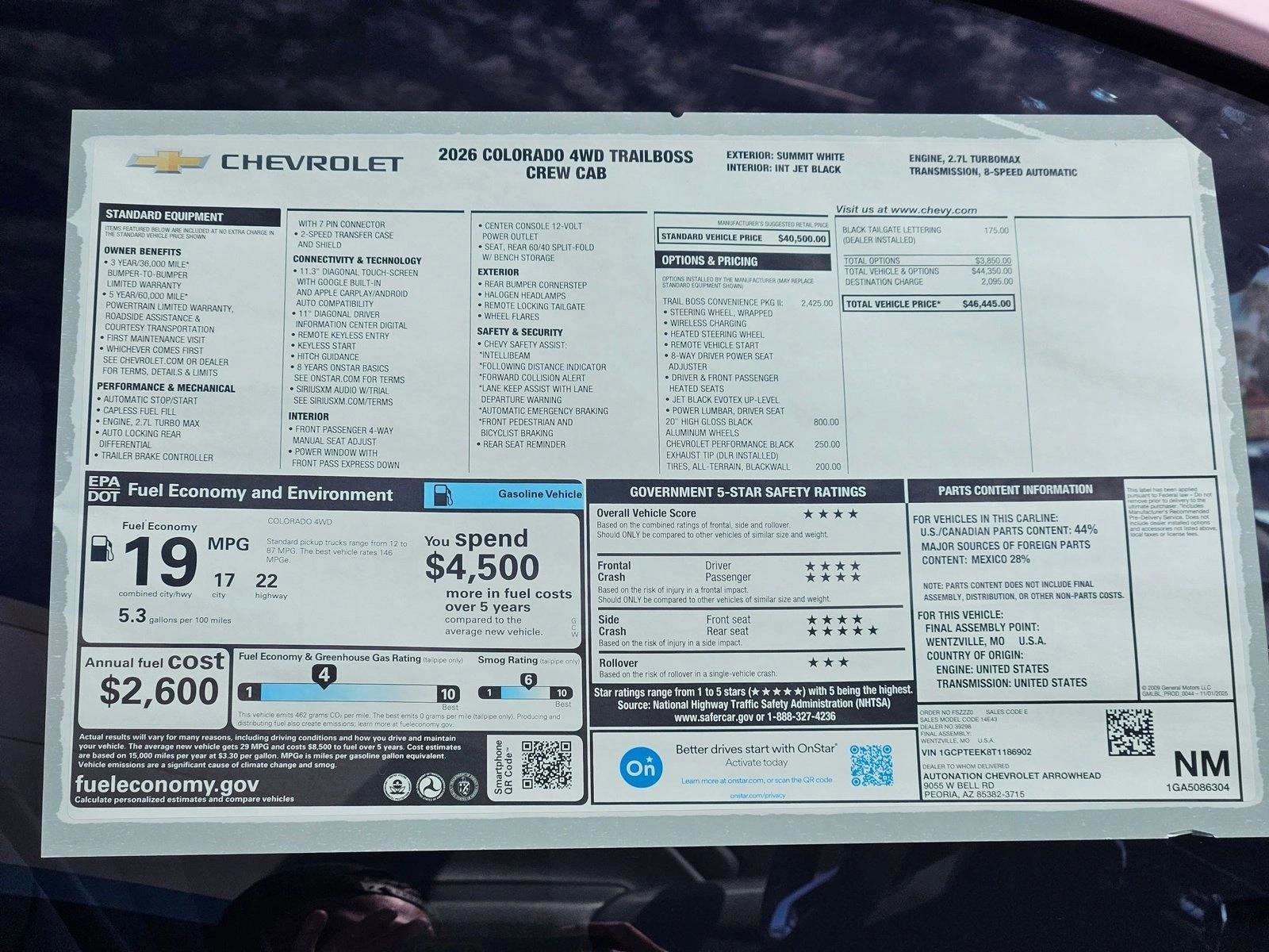 New 2026 Chevrolet Colorado Trail Boss AWD/4WD image 17