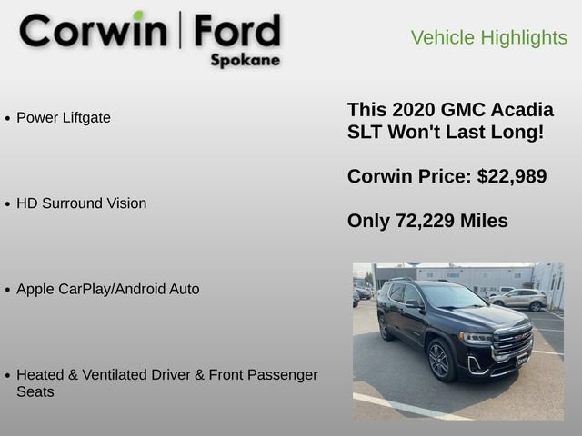 Used 2020 GMC Acadia SLT w/ Premium Package AWD/4WD image 19