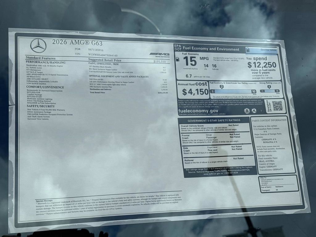 New 2026 Mercedes-Benz G 63 AMG 4MATIC image 9