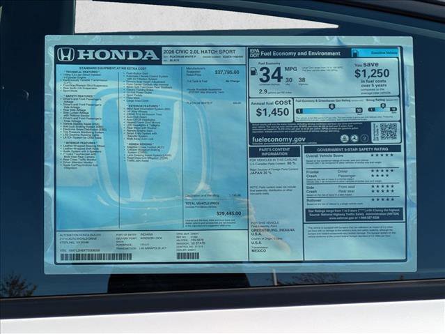 New 2026 Honda Civic Sport image 17