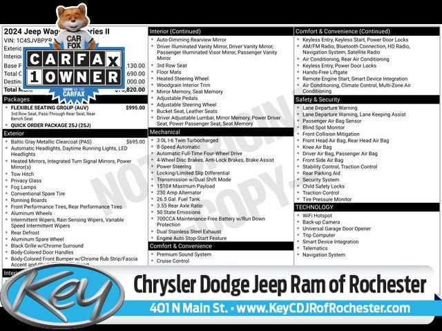 Used 2024 Jeep Wagoneer Series II w/ Flexible Seating Group