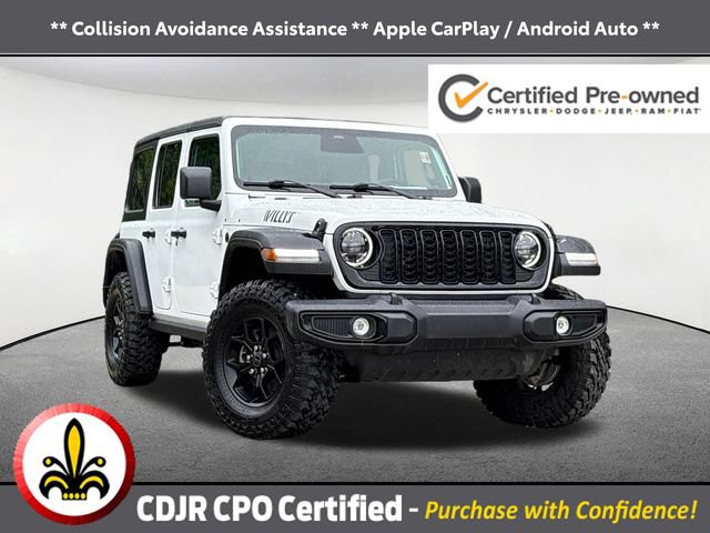 Certified 2025 Jeep Wrangler Unlimited Sport