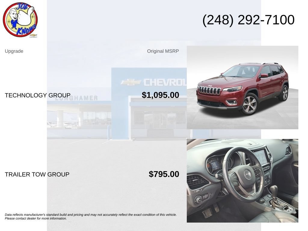 Used 2019 Jeep Cherokee Limited w/ Technology Group AWD/4WD image 5