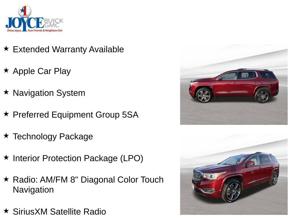 Certified 2018 GMC Acadia Denali w/ Technology Package AWD/4WD image 10