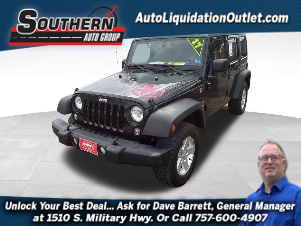 Used 2017 Jeep Wrangler Unlimited Sport w/ Quick Order Package 24S