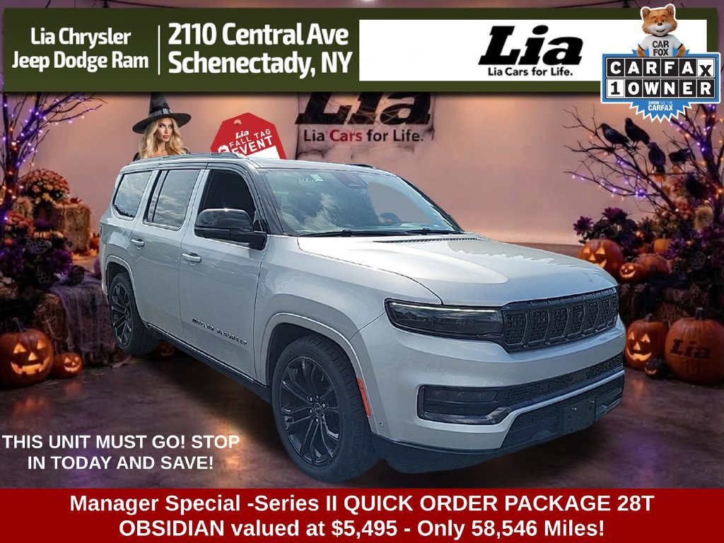 Used 2024 Jeep Grand Wagoneer Series II Obsidian w/ Quick Order Packagew 28T AWD/4WD 360° Tour