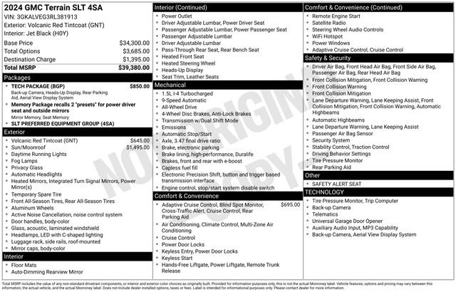 Used 2024 GMC Terrain SLT w/ Tech Package image 31