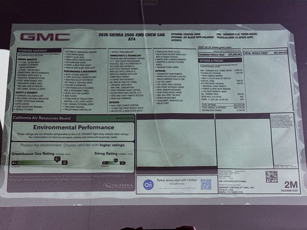New 2026 GMC Sierra 2500 AT4 w/ Technology Package AWD/4WD image 20