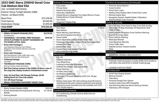 Used 2023 GMC Sierra 2500 Denali w/ Denali Ultimate Package image 27