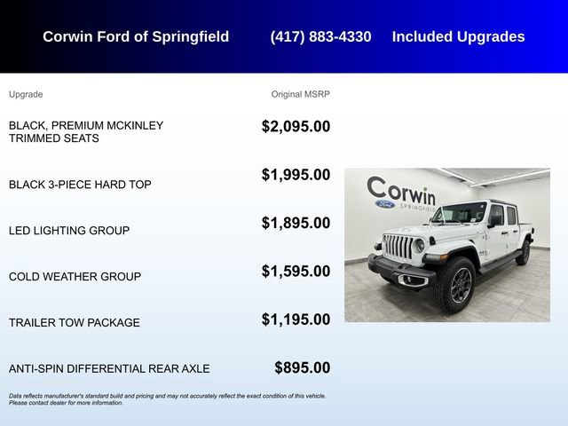 Used 2023 Jeep Gladiator Overland w/ LED Lighting Group image 5