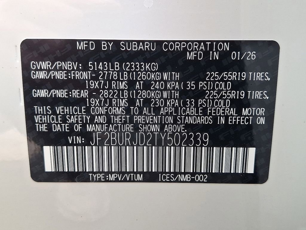 New 2026 Subaru Outback Touring XT AWD/4WD image 18