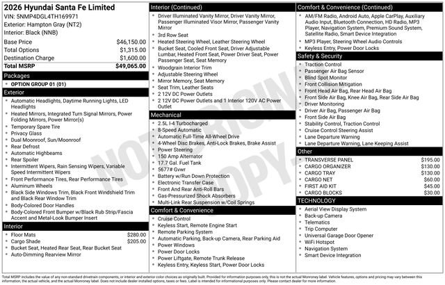 New 2026 Hyundai Santa Fe Limited image 30