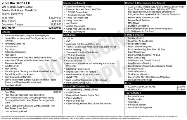 Used 2023 Kia Seltos EX image 31