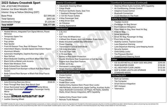 Used 2023 Subaru Crosstrek 2.5i Sport image 42