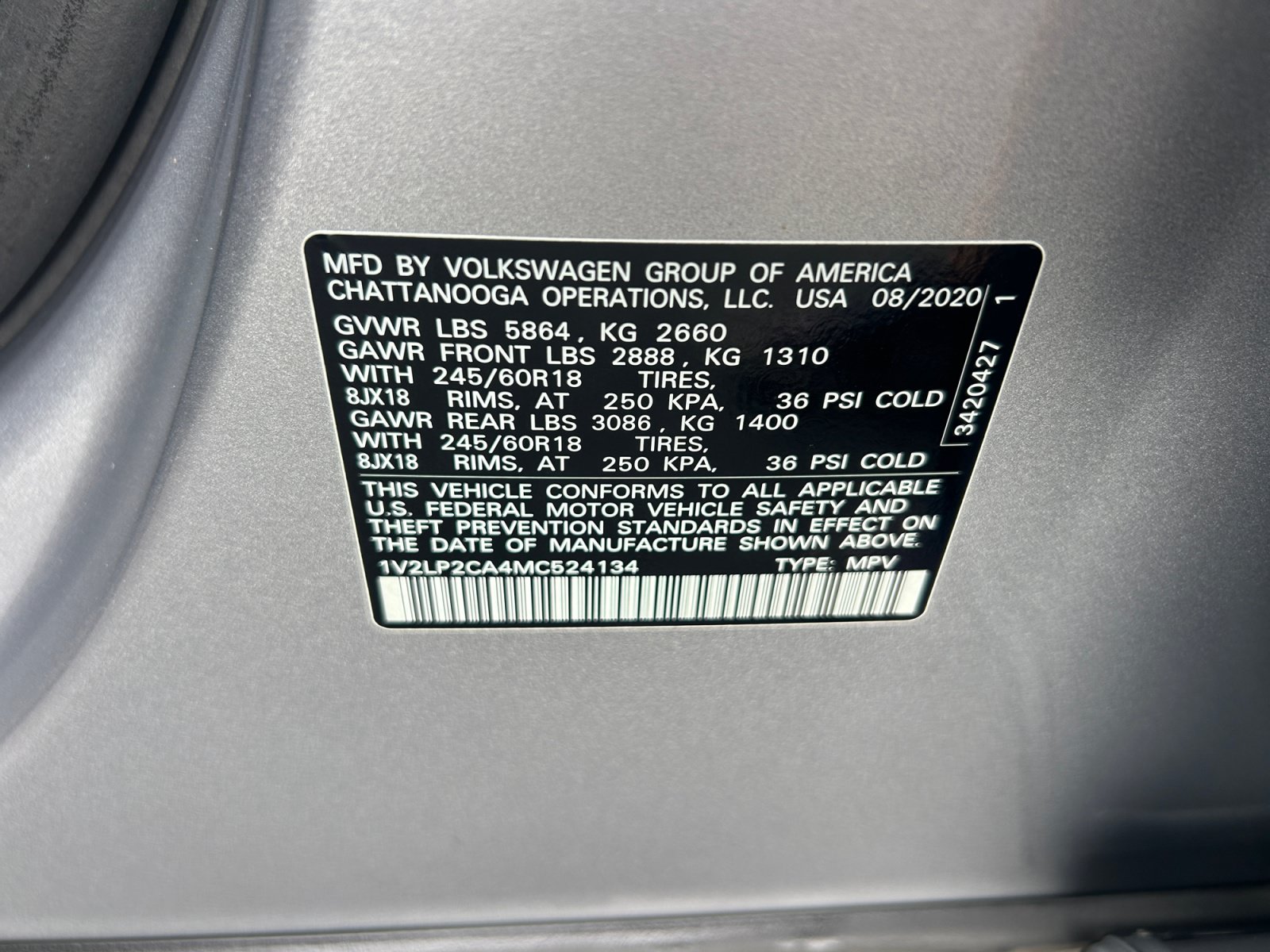 Certified 2021 Volkswagen Atlas SE AWD/4WD image 25