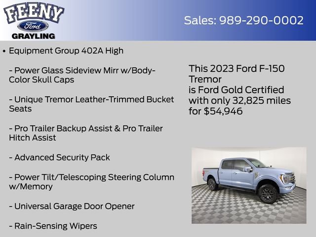 Certified 2023 Ford F150 Tremor w/ Equipment Group 402A High image 18
