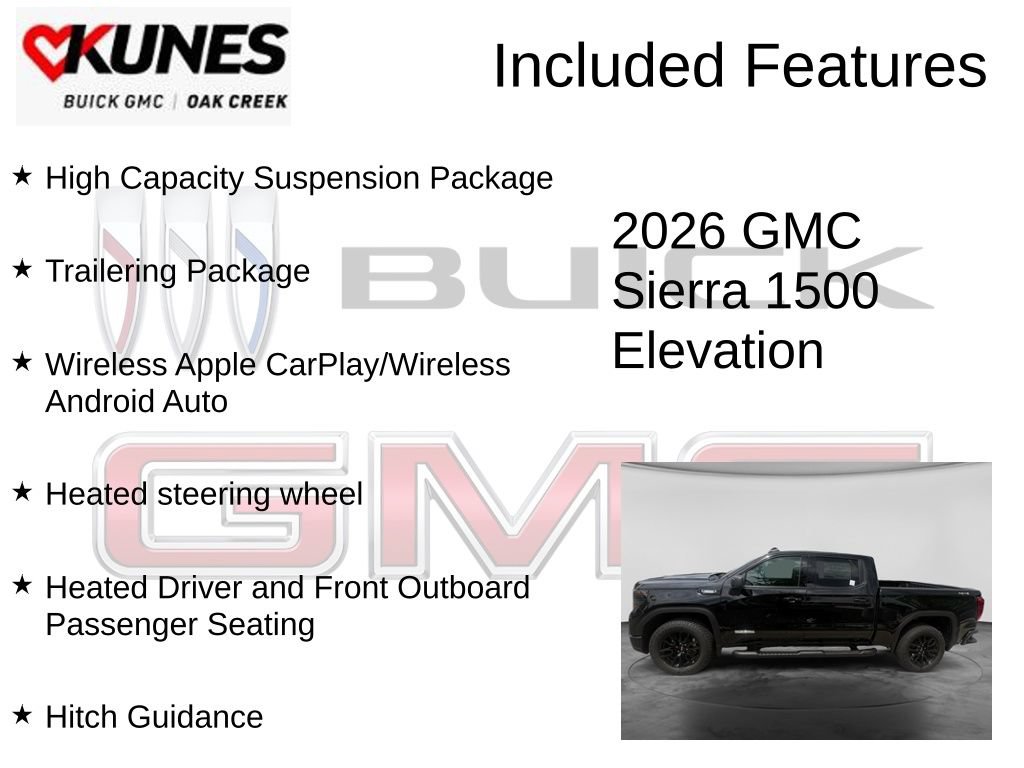New 2026 GMC Sierra 1500 Elevation w/ Elevation Select Package AWD/4WD image 2