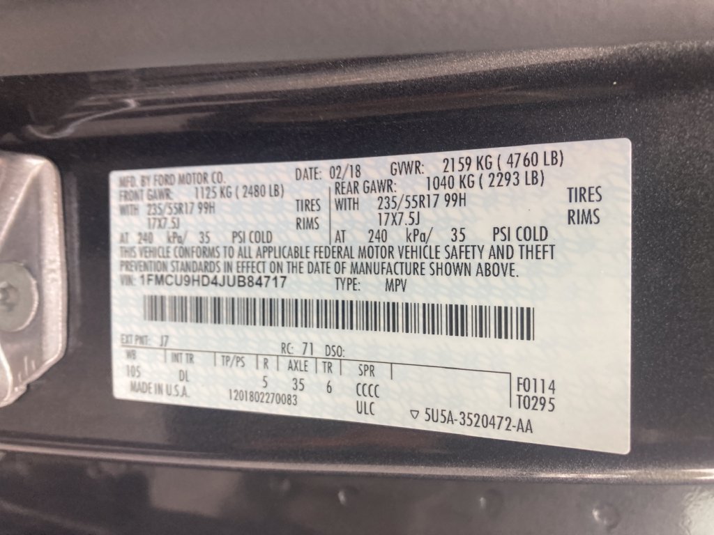 Used 2018 Ford Escape SEL AWD/4WD image 37