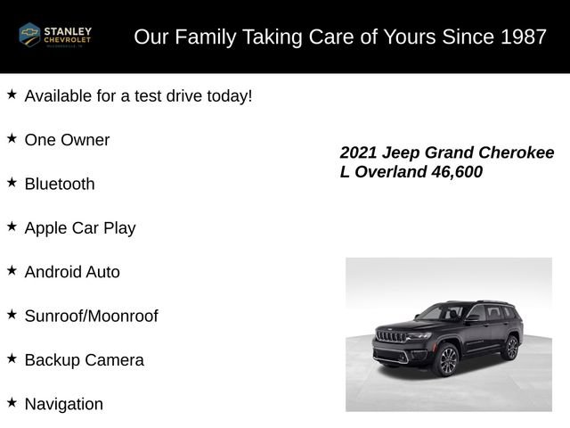 Used 2021 Jeep Grand Cherokee L Overland w/ Luxury Tech Group IV AWD/4WD image 9