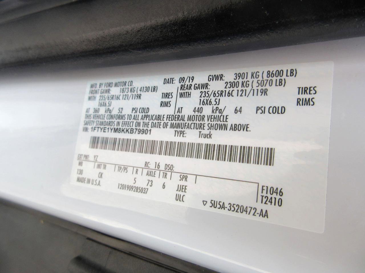 Used 2019 Ford Transit 150 130 Low Roof RWD image 35