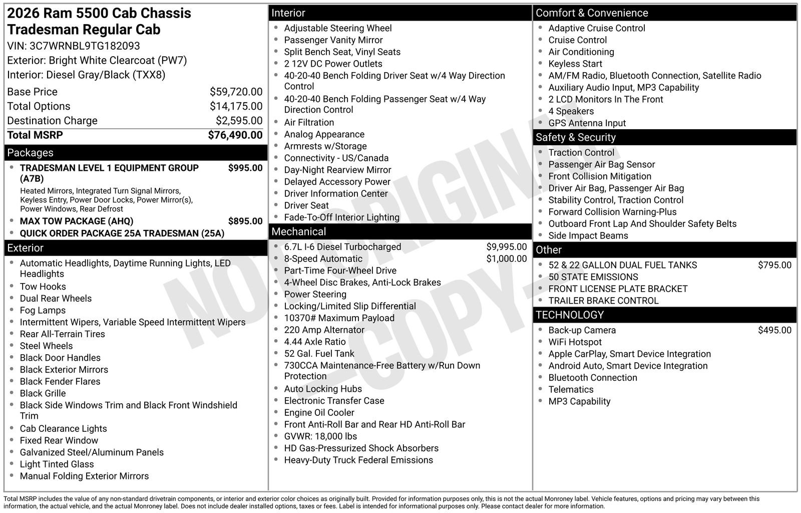 New 2026 RAM 5500 Tradesman image 24
