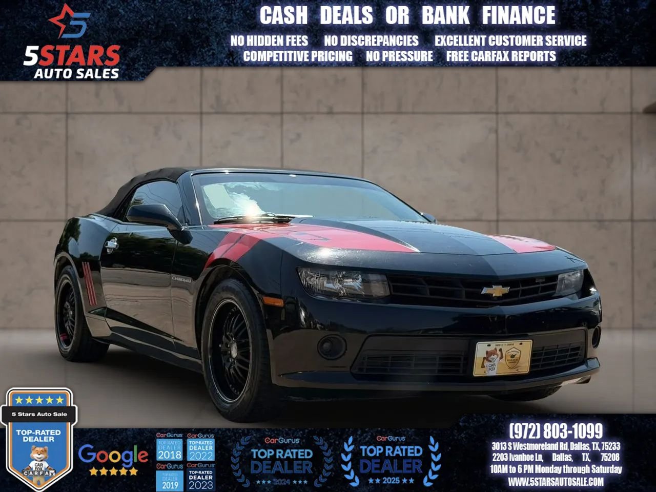 Used 2014 Chevrolet Camaro LT RWD image 1