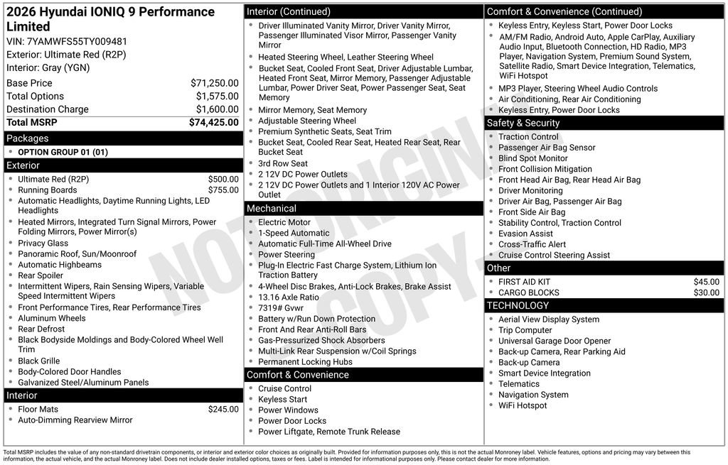 New 2026 Hyundai Ioniq 9 Limited image 6