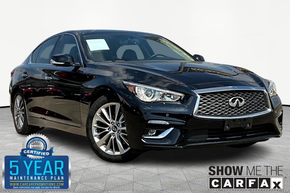 Used 2021 INFINITI Q50 Luxe w/ Cargo Package