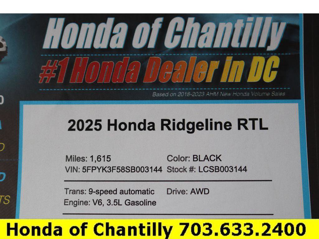 Used 2025 Honda Ridgeline RTL image 33