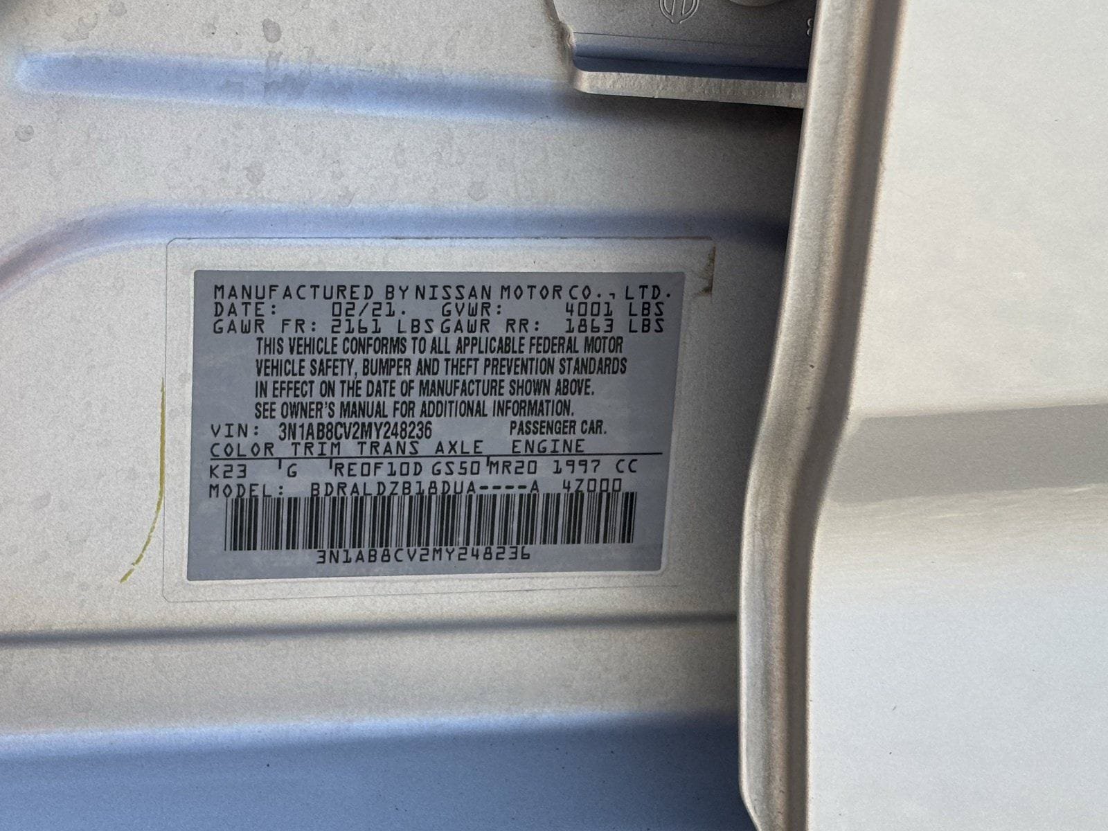 Used 2021 Nissan Sentra SV FWD image 34