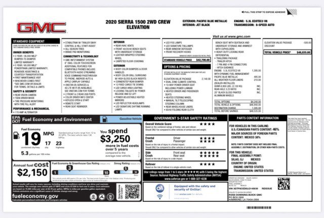 Used 2020 GMC Sierra 1500 Elevation w/ Elevation Value Package image 31