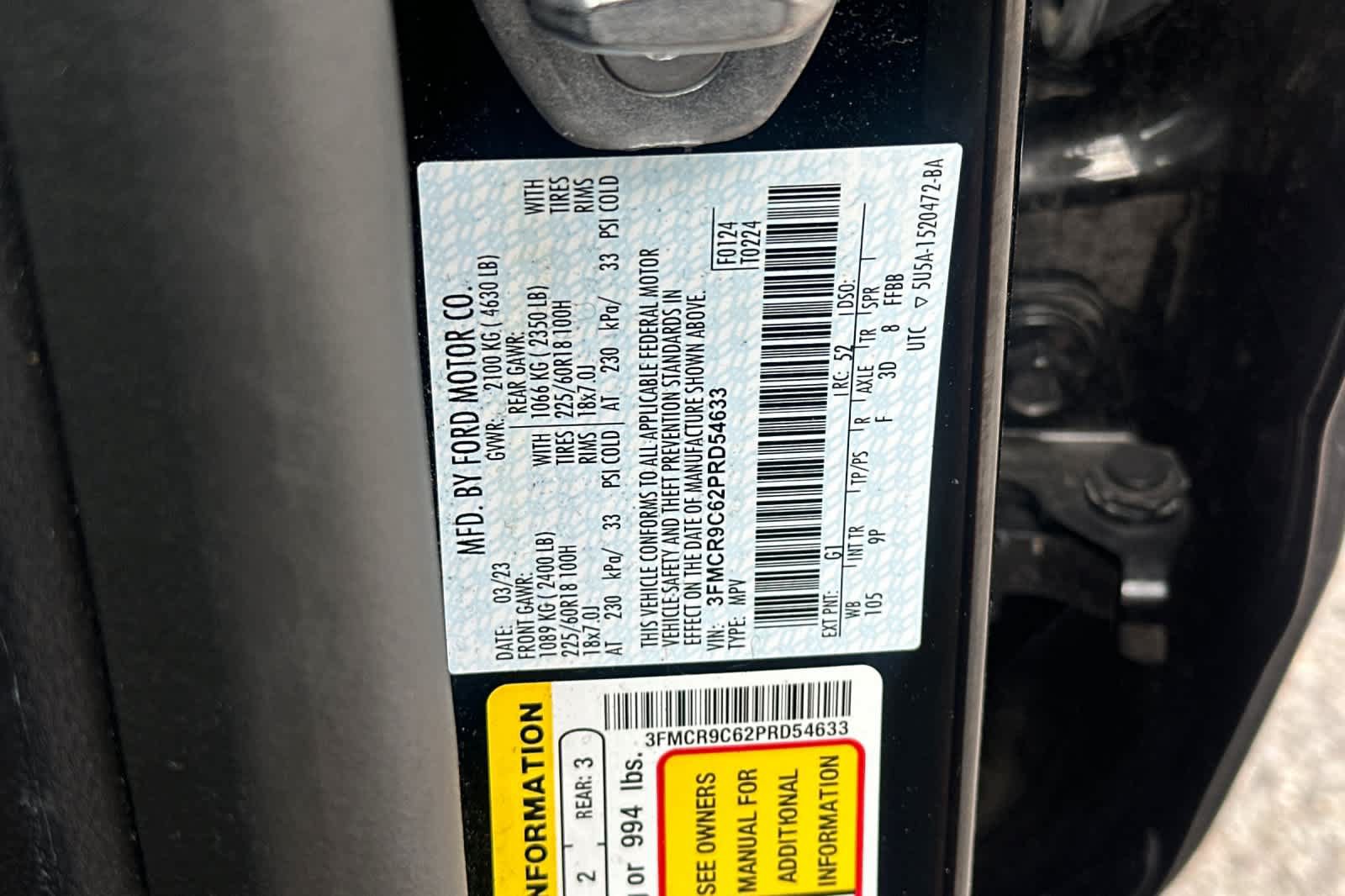 Certified 2023 Ford Bronco Sport Outer Banks w/ Tech Package AWD/4WD image 30