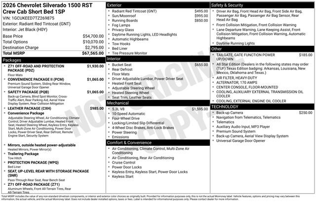New 2026 Chevrolet Silverado 1500 RST AWD/4WD image 5