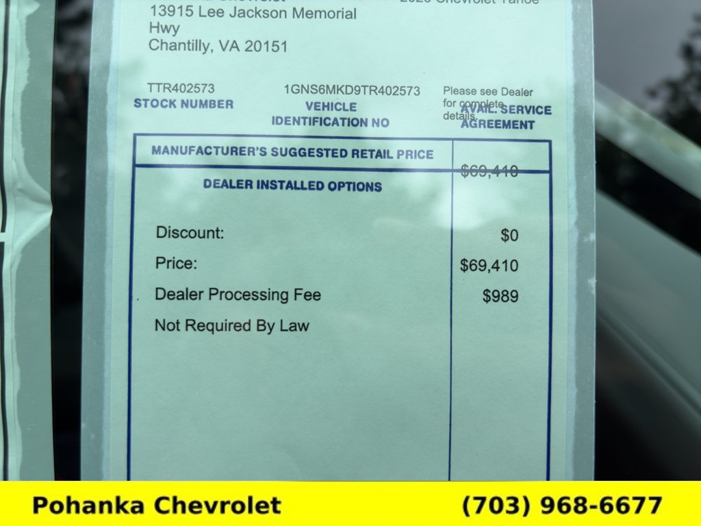 New 2026 Chevrolet Tahoe LS w/ Max Trailering Package AWD/4WD image 33