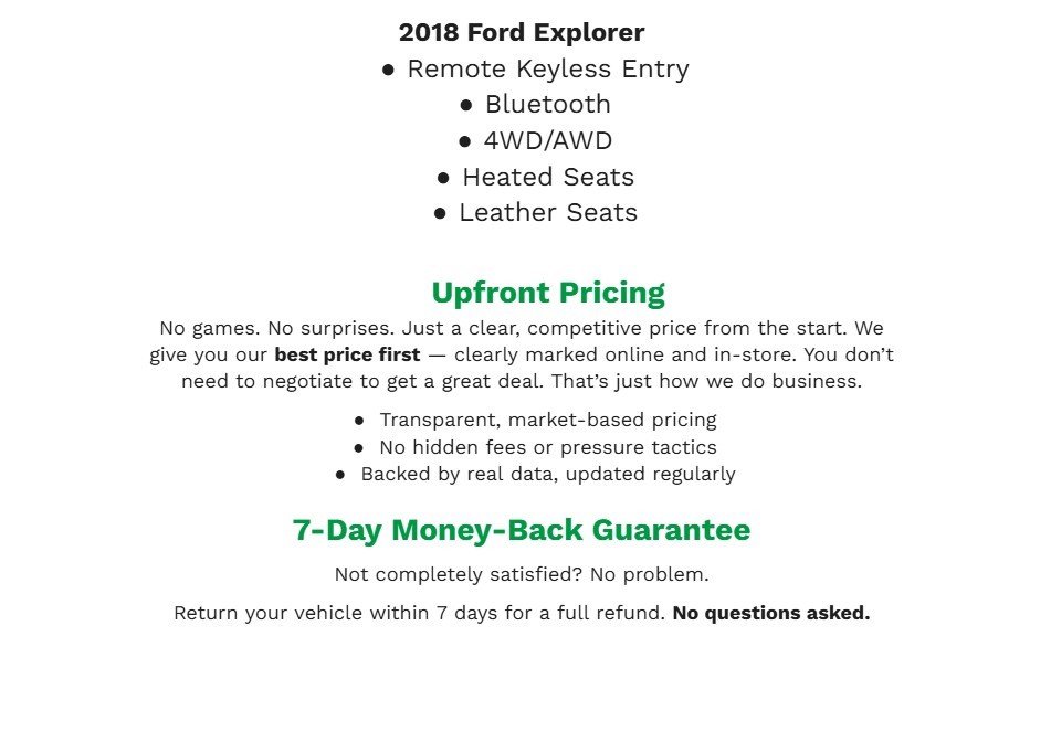 Used 2018 Ford Explorer XLT w/ Equipment Group 202A image 2